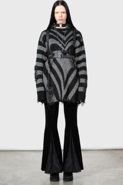 Libi Sweater [B] -Gothic Wear Store LIBI SWEATER GREY W D