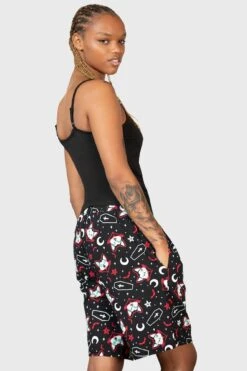 Lil Vampurr Long Shorts -Gothic Wear Store LIL VAMPURR LONG SHORTS W C