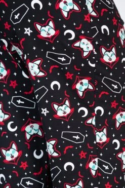 Lil Vampurr Lounge Pants [PLUS] -Gothic Wear Store LIL VAMPURR LOUNGE PANTS PLUS W D