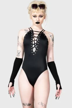Lilith's Gaze Swimsuit -Gothic Wear Store LILITHS GAZE SWIMSUIT W E