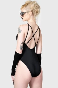 Lilith's Gaze Swimsuit -Gothic Wear Store LILITHS GAZE SWIMSUIT W F
