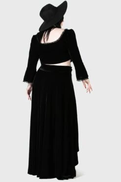 Lucarna Hi-Low Skirt [PLUS] -Gothic Wear Store LUCARNA HI LOW SKIRT PLUS W D