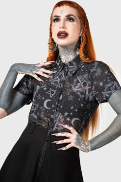 Lunar Soul Blouse -Gothic Wear Store LUNAR SOUL BLOUSE W F