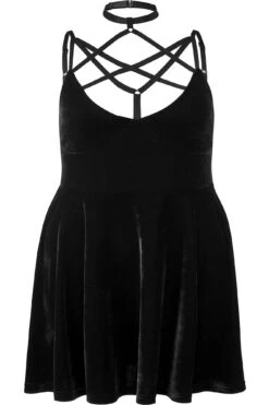 Magica Skater Dress [B] [PLUS] -Gothic Wear Store MAGICA SKATER DRESS PLUS