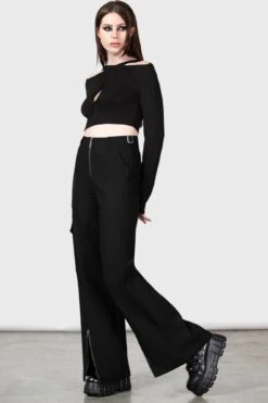 Moray High Waisted Trousers 9 Moray High Waisted Trousers -Gothic Wear Store MORAY HIGH WAISTED TROUSERS W B