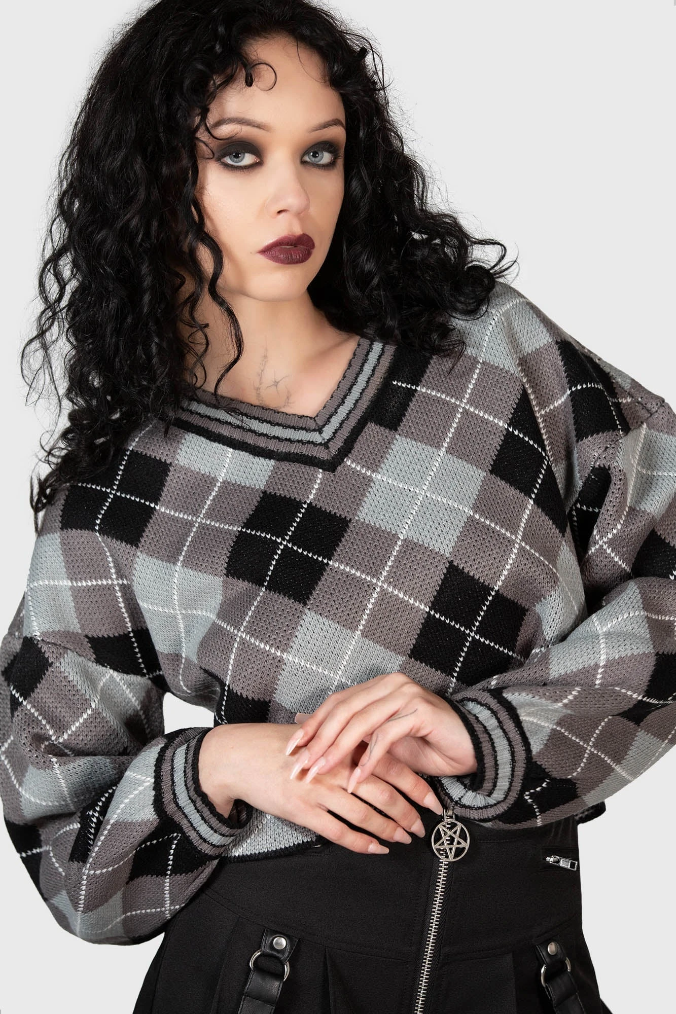 Nasiv Argyle Knit Top 3 Nasiv Argyle Knit Top - Image 3