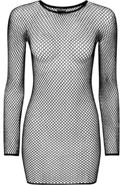 Nicole Fishnet Dress [B] -Gothic Wear Store NICOLE BODYCON
