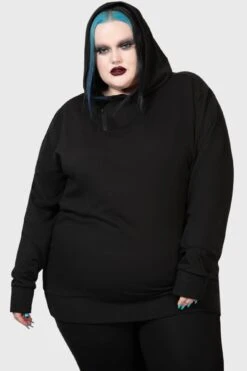 Nighttime Demise Hoodie [PLUS] -Gothic Wear Store NIGHTTIME DEMISE HOODIE PLUS W D