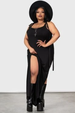 Old Ones Collumn Dress [PLUS] -Gothic Wear Store OLD ONES COLLUMN DRESS PLUS W E