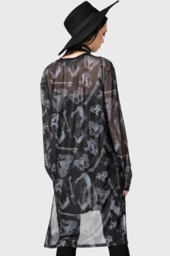 Ossuary Long Sleeve Top 14 Ossuary Long Sleeve Top -Gothic Wear Store OSSUARY LONG SLEEVE TOP W E