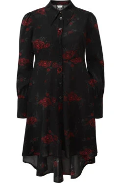 Pandora Shirt Dress [PLUS] -Gothic Wear Store PANDORA SHIRTDRESS PLUS