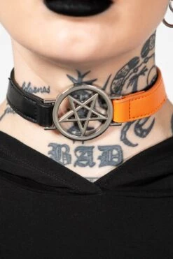 Penta Half Choker [BLACK/ORANGE]