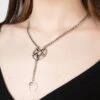 Pentagram Moon Drop Choker