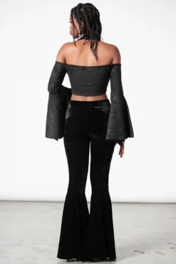 Periwinkle Halter Crop Top -Gothic Wear Store PERIWINKLE HALTER CROP TOP W E