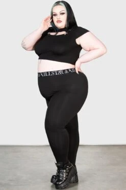 Prime Time Leggings [PLUS] -Gothic Wear Store PRIME TIME LEGGINGS PLUS W E