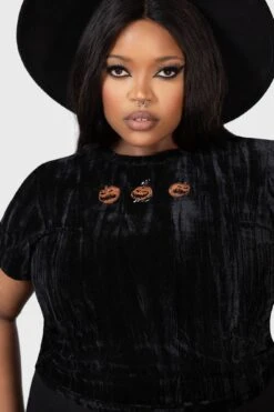 Prospector's Harvest Crop Top [PLUS] -Gothic Wear Store PROSPECTORS HARVEST CROP TOP PLUS W E