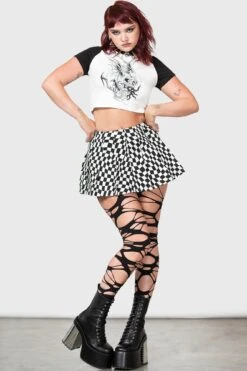 Punk/Wave Shrunken Tee 6 Punk/Wave Shrunken Tee -Gothic Wear Store PUNK WAVE SHRUNKEN TEE W D