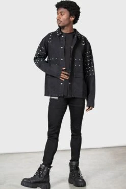 Punktured Shacket -Gothic Wear Store PUNKTURED SHACKET MENS D