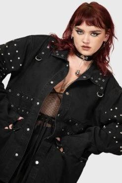 Punktured Shacket -Gothic Wear Store PUNKTURED SHACKET W C