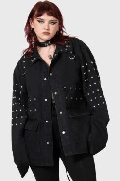 Punktured Shacket -Gothic Wear Store PUNKTURED SHACKET W D