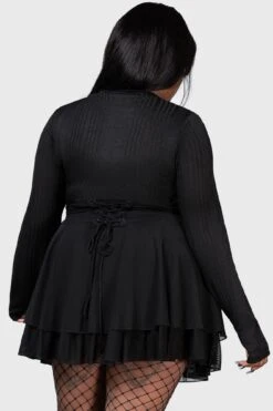 Raven's Call Long Sleeve Top [PLUS] -Gothic Wear Store RAVENS CALL LONG SLEEVE TOP PLUS W F