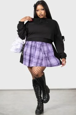 Ray Crop Sweater [PLUS] -Gothic Wear Store RAY CROP SWEATER PLUS W D