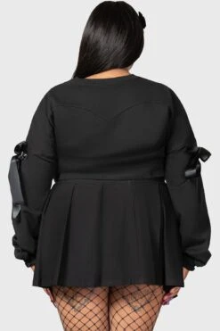 Ray Crop Sweater [PLUS] -Gothic Wear Store RAY CROP SWEATER PLUS W E