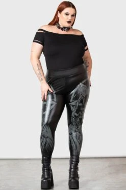 Reaper Leggings [PLUS] -Gothic Wear Store REAPER LEGGINGS PLUS W D