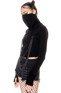 Rogue Masked Hoodie -Gothic Wear Store ROGUE MASKED HOODIE D