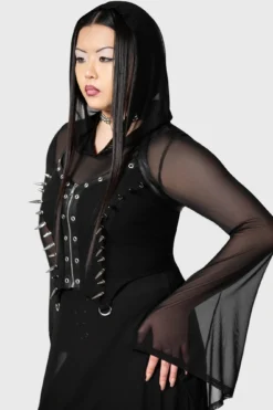 Saintly Spiked Corset 6 Saintly Spiked Corset -Gothic Wear Store SAINTLY SPIKED CORSET TOP W D