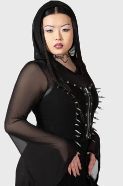 Saintly Spiked Corset 7 Saintly Spiked Corset -Gothic Wear Store SAINTLY SPIKED CORSET TOP W E