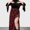 Scarlet Fiend Maxi Skirt [PLUS]