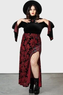 Scarlet Fiend Maxi Skirt [PLUS]