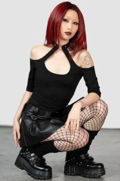 Seraphina Choker Top [B] -Gothic Wear Store SERAPHINA CHOKER TOP W E
