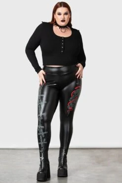 Sinner Leggings [PLUS] -Gothic Wear Store SINNER LEGGINGS PLUS W D