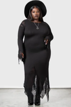 Spiderella Dress [PLUS] -Gothic Wear Store SPIDERELLA DRESS PLUS W D