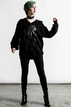 Symbol Of Light Zip Through Top -Gothic Wear Store SYMBOL OF LIGHT ZIP THROUGH TOP C