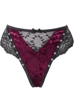 Sacred Spirits Velvet Panty [BLOOD] -Gothic Wear Store SacredSpiritsVelvetPanty BLOOD G