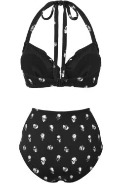 Skulls 2-Piece Swimsuit -Gothic Wear Store Skulls2 PieceSwimsuit B
