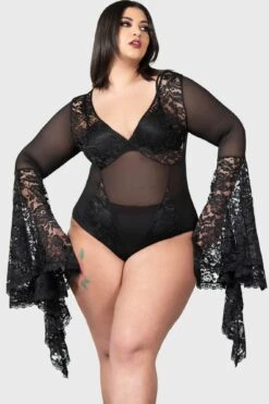 Temple D'Amour Bodysuit [PLUS] -Gothic Wear Store TEMPLE D AMOUR BODYSUIT PLUS W D