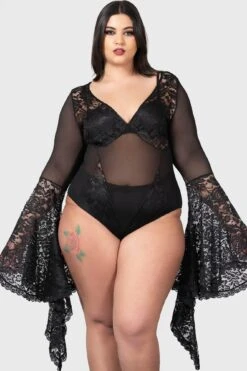 Temple D'Amour Bodysuit [PLUS] -Gothic Wear Store TEMPLE D AMOUR BODYSUIT PLUS W E