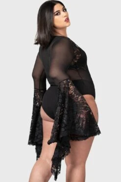 Temple D'Amour Bodysuit [PLUS] -Gothic Wear Store TEMPLE D AMOUR BODYSUIT PLUS W F