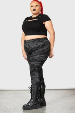 Tightrope Leggings [PLUS] -Gothic Wear Store TIGHT ROPE LEGGINGS PLUS W D