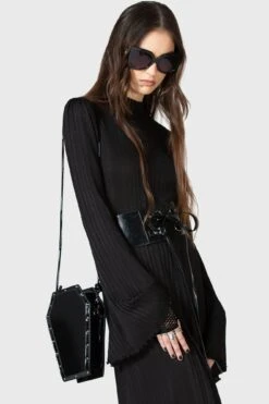 Unconfirmed Coffin Crossbody Bag -Gothic Wear Store UNCONFIRMED COFFIN CROSSBODY BAG F