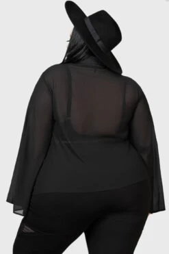 Unhallowed Shirt [PLUS] -Gothic Wear Store UNHALLOWED TOP PLUS W E