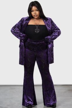 Valefor Flares [PURPLE] [PLUS] -Gothic Wear Store VALEFOR FLARES PURPLE PLUS W D