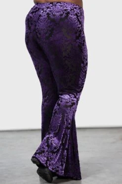 Valefor Flares [PURPLE] [PLUS] -Gothic Wear Store VALEFOR FLARES PURPLE PLUS W G