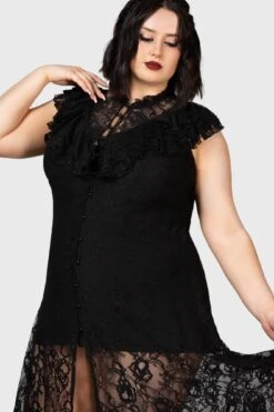 Vampire's Ball Maxi Dress [PLUS] -Gothic Wear Store VALENTINE MAXI DRESS PLUS W D