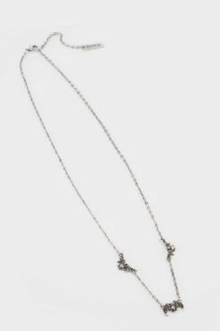 Vamp Bat Necklace [SILVER] -Gothic Wear Store Vamp Bat Choker