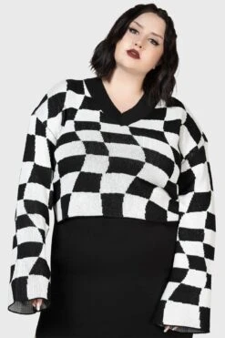 Wicked Games Sweater [PLUS] -Gothic Wear Store WICKED GAMES SWEATER PLUS W E